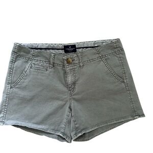 American Eagle Women's Sage Green Shorts Size 8